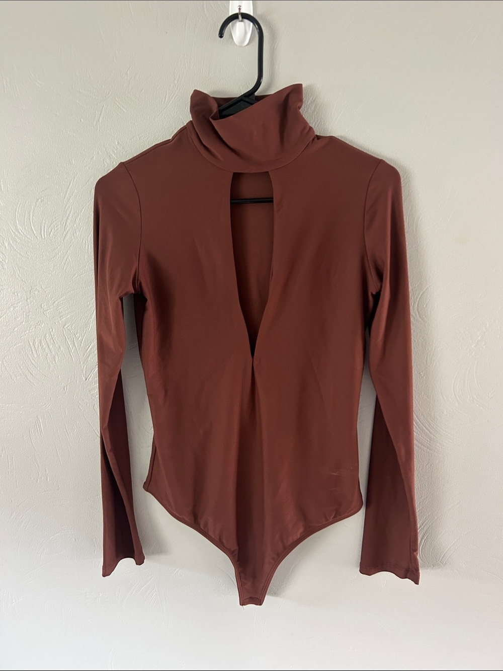 ALIX NYC long sleeve turtleneck, brown bodysuit